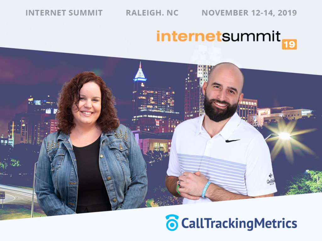 Kristina Stotler and Jonathan Morgia CallTrackingMetrics at Internet Summit 2019