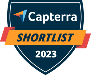 Capterra shortlist 2023 badge
