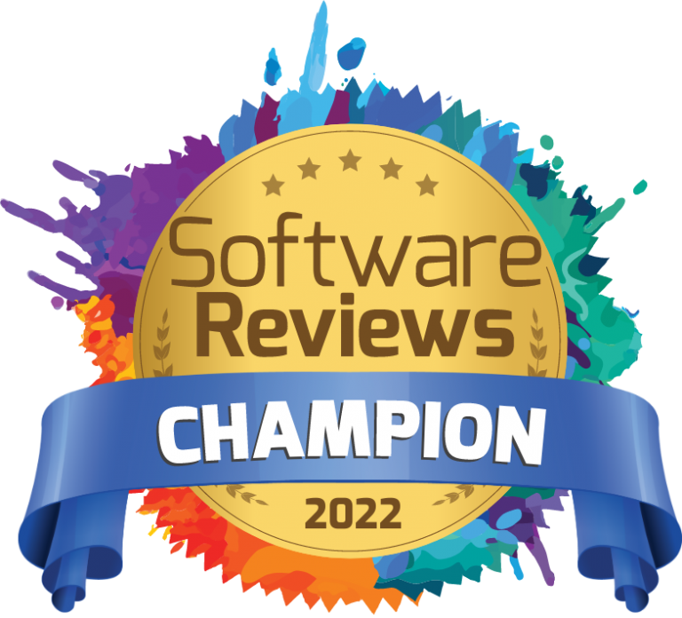 Software Reviews Champion 2022 badge