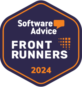 Software Advice Front Runners badge for 2024