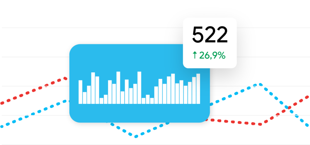 Graphic showing one of the benefits of marketing automation as improved efficiency in data gathering. 