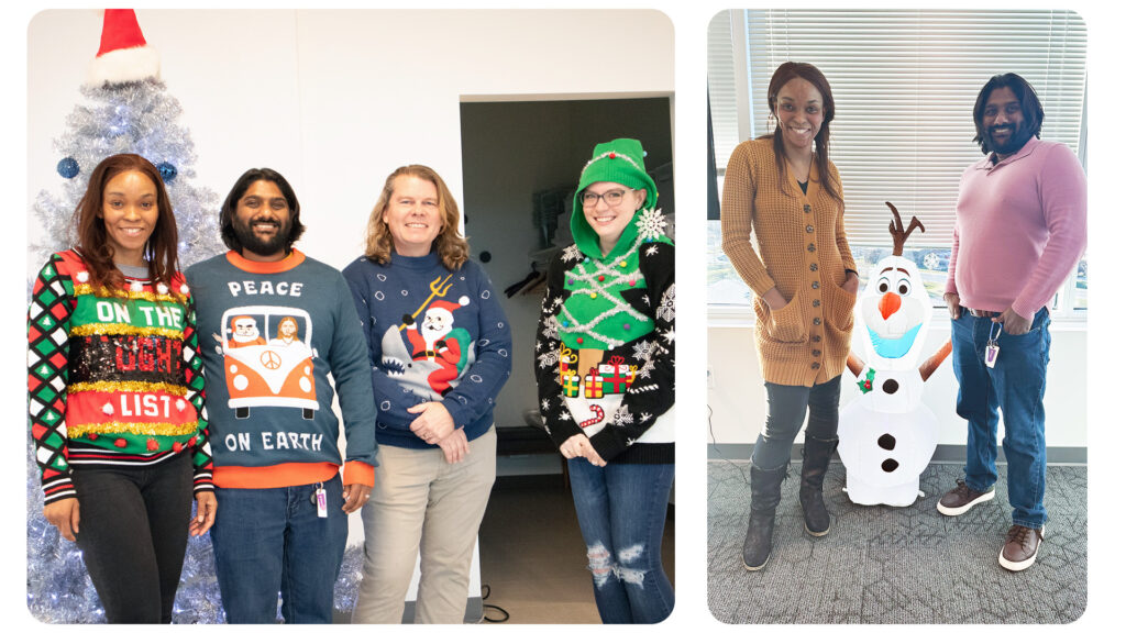 CTM's IT team and their holiday creations. 