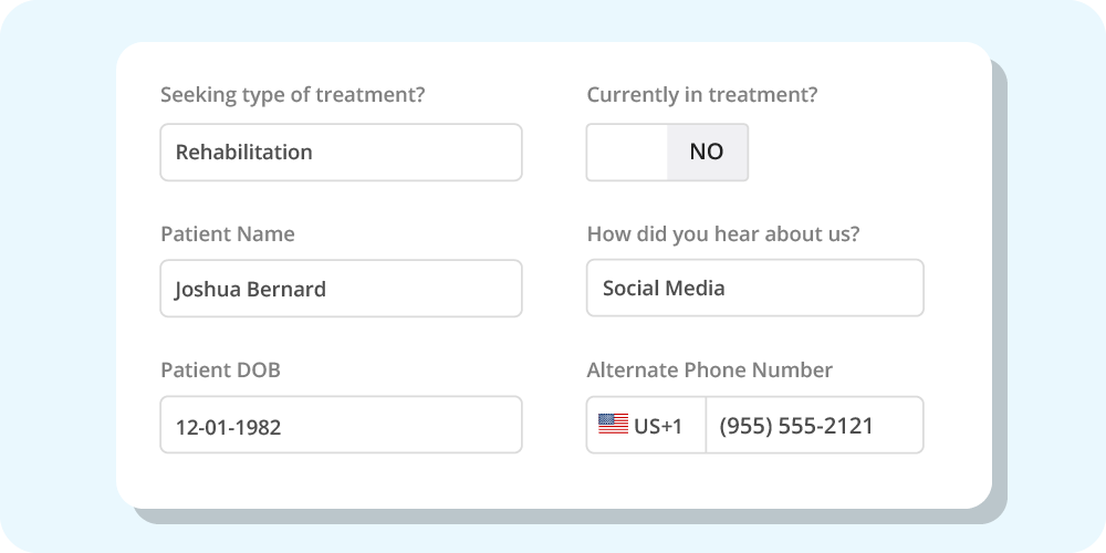 Graphic showing an example of specific information AI call tracking can gather. 